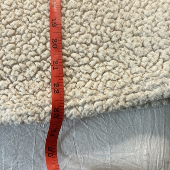 SHEIN Cream Sherpa 1/4 Button-up Pullover Size L - Picture 10 of 10